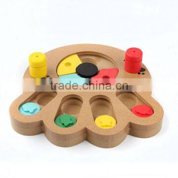 Interactive Toys for Dogs and Cats Food Treated Wooden Pet Feeder Educational Pet Bone Paw Puzzle Toys photo-2