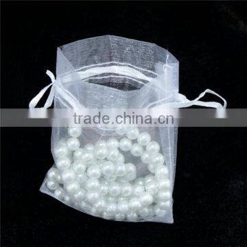 Slight White Organza Favor Jewelry Gift Bags photo-2