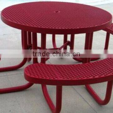 Attractive Garden Furniture Wrought Iron Dining Table With Chairs photo-4