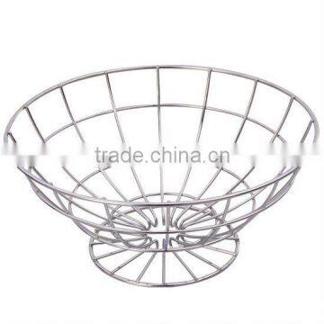 Metal Wire Fiower-shape Fruit Basket