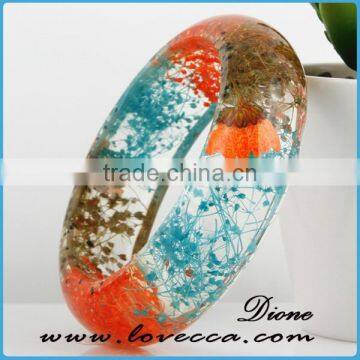 New Style Handmade Bracelet Pressed Real Dried Flower Epxy Resin Jewelry photo-5