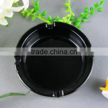 Glass Material and Black Colored Type Colored Glass Ashtray