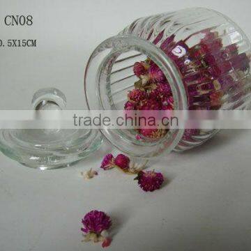Home Storage Goods Sealed Glass Cookie Canister With Dome Glass Lid photo-2