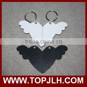 Promotional gift personalized custom logo mdf keychin keyring