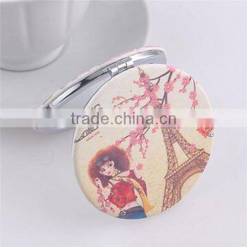 Guo hao hot sale custom make-up cosmetic pocket mirror , promotional sheet glass prices mirror