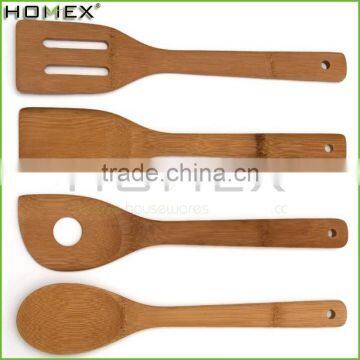 Hot sale Kids Bamboo kitchen utensils , bamboo spoon set wholesale