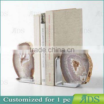 Natural Solid Wooden Shadow Box With Agate Stone photo-5