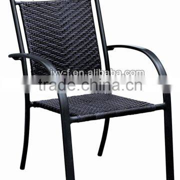 garden chair rattan wicker bronze metal dining chair/bistro chair aluminum/cast aluminum chair