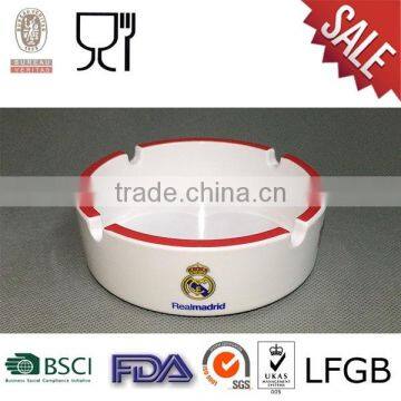 Round Melamine Ashtray with Realmadrid logo