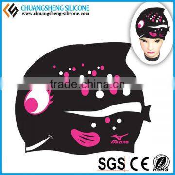 2015 Best Selling Funny Nude Swimming Cap for Long Hair photo-6