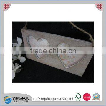 vintage custom made heart carved wooden photo frame CN