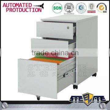 Cheap price under desk 3 drawer mobile pedestal filing cabinet made in China