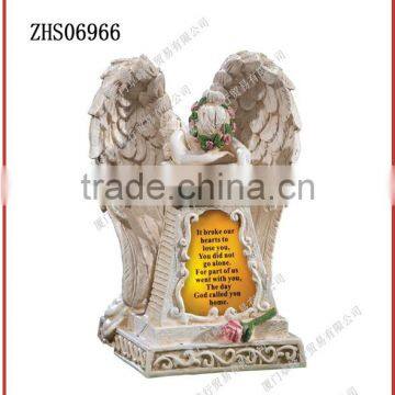 resin Solar Lighted Weeping Angel Garden Memorial