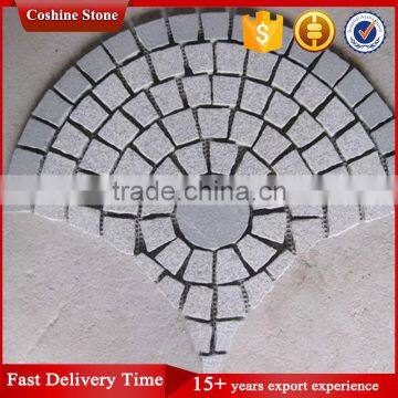 Mesh Back Cobblestone Granite Driveway Pavers For Sale