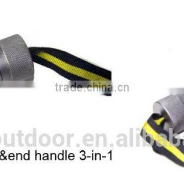 DJSV-OS Multi-function Outdoor Camping Tool With Knife Shovel Hoe Flashlight Fire Starter photo-4