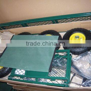 TC1840A Yellow and Green Tool 300kgs Utility Garden Trolley photo-6