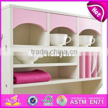 New Design Educational Toys Wooden Children Role Play Kitchen With Accessories W10C280 photo-4