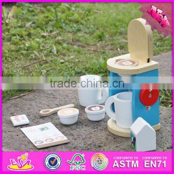 2016 New Design Simulation Home Play Mini Wooden Kids Coffee Maker W10D147 photo-3