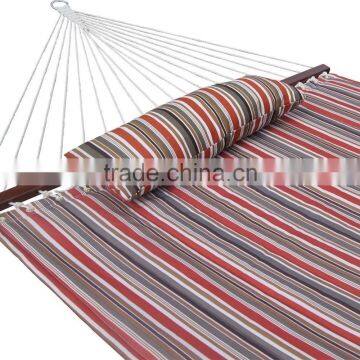 Quilted Polyster Outdoor Deluxe Stripe Double Hammock photo-3