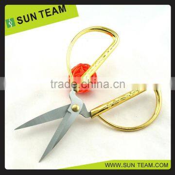 ST005 6"" Heavy-duty Tailor Gold Plated Ribbon Cutting Scissors photo-6