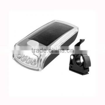 Fashion Rechargeable New 4 LED Bicycle Cycling Solar Headlight Front Head Lights photo-2