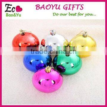 Colorful Christmas Tree Decoration Ball Plastic Christmas Ball Ornament