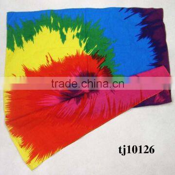 Custom Designer Red and White Love Shaped Polyester Cotten Kerchief photo-6