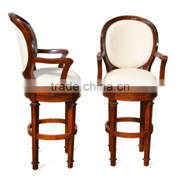 Bar Stool Panama Classic Design Teak Wood photo-2