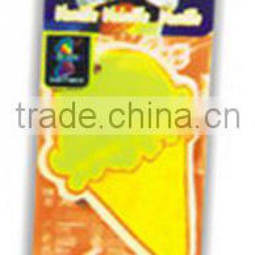 TOP SALES CUSTOMIZED Ice cream paper air fresher /freshener/freshner