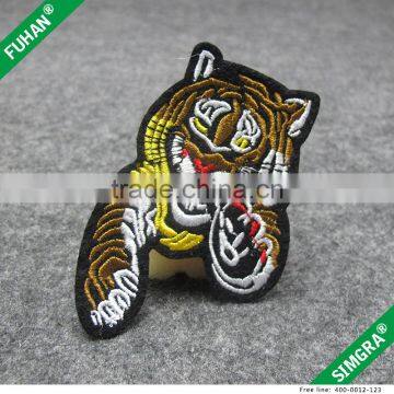 Custom Make Colorful Tiger Face Embroidery Patch photo-6