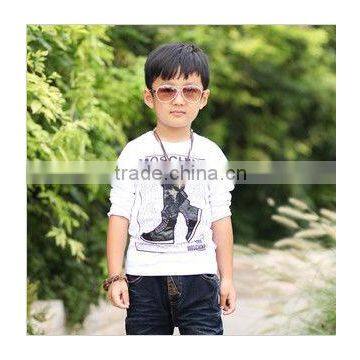 wholesale cotton long sleeve boys' t shirt ,children clothing