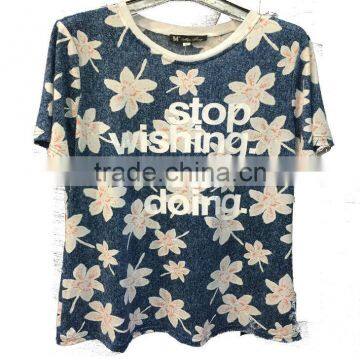 Latest Floral Short Sleeve t Shirt Design