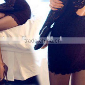 Latest Skirt Design Picture Embroidered Elegant Women Straight Skirt photo-4