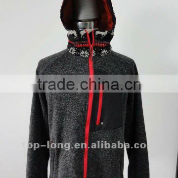 Christmas Outerwear sportswear hood for men hiking jacket