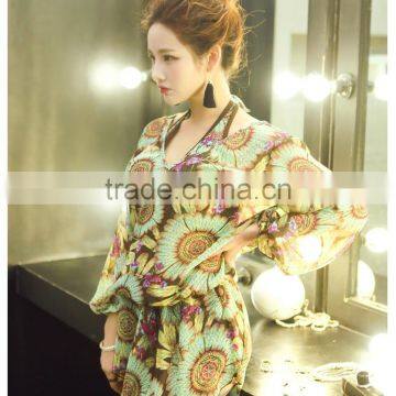 Sexy Sailed Women Sports Padded Bikini Swimwear With Mixed Print photo-6