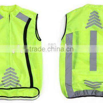 hi visibility vest soft fabric for night ridding