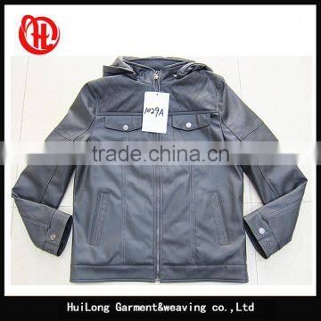 Manufactory Factory Stock Apparel Winter Heavy pu Leather Jackets photo-4
