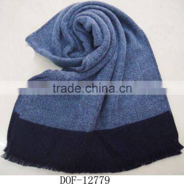 Fashion plain winter knit acrylic warm pashmina shawl