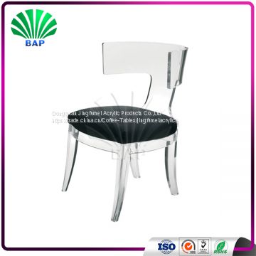 High Quality Fancy Living Room Chairs Acrylic Bar Cafe Chairs Plexiglass Relax Lazy Chairs