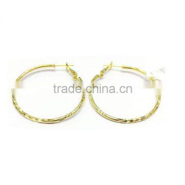 Indian Style Imitation Gold Plated Hoop Earrings