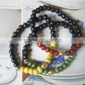 fashion wooden bead bracelet set stretchable wood bead jewelry diy beads jewelry making