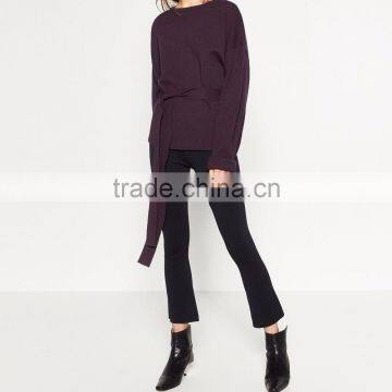 2016 Ladies Top Design Fashion Custom Women Apparel Bell-bottom Pants Wholesale photo-5