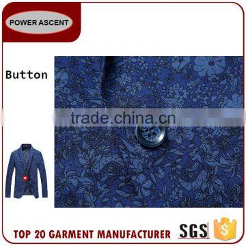 Wholesale Fashion Men'S Printed Suit Polyester Jacket Blzer Made In China photo-6