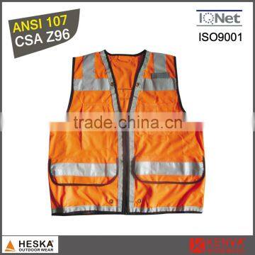ANSI107 High Visibility Suspenders Sleeveless Uniform Life Vest