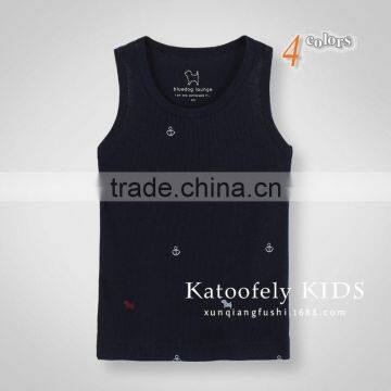 Wholesale Summer Sleeveless Cotton Boys Casual Children Tops photo-4