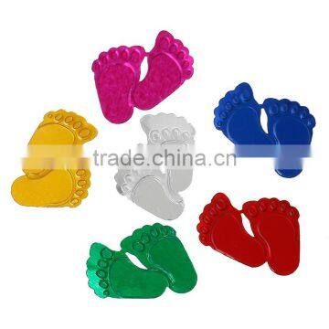 PVC Confetti Party Decoration Baby Shower Footprint At Random photo-3