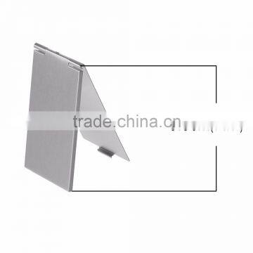 Cheap Wholesale Cosmetic Rectangle Foldable Silver Tone Make Up Pocket Mirror photo-3