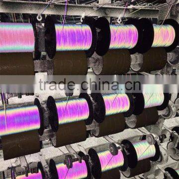 Double Side Rainbow Reflective Yarn / Iridescent Reflective Thread for Knitting Sweater photo-4