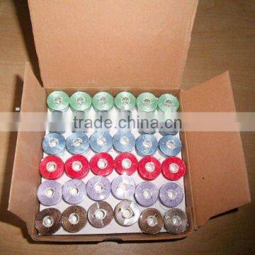 Bright color prewound bobbin thread with good price