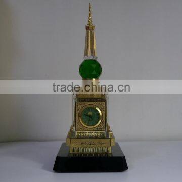 Wholesale High Quality Crystal Makkah Clock And Mecca Clock Tower With Ramadan Gift photo-2